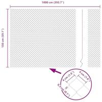 VidaXL Kettenschakelhek groen 10 x 1,5 m staal - thumbnail