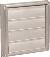 Overdrukrooster rvs 154x154mm geborsteld aansl 100mm - thumbnail