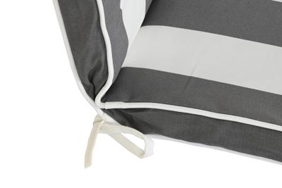 Stoelkussen DKD Home Decor Grijs Wit (42 x 4 x 115 cm)