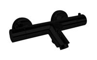 Best Design Bad thermostaatkraan Nero Inbouw 1/2 inch RVS Zwart - thumbnail