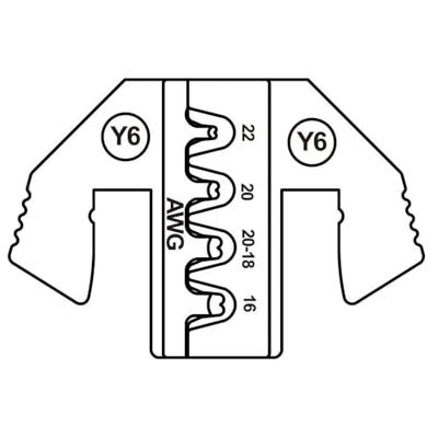 TOOLCRAFT TO-9625893 Krimpinzetstuk Yazaki YES/YESC 0,64x0,64 verzegeld contact, Yazaki Terminal 7116-1471 0.35 tot 0.5 mm² Geschikt voor merk TOOLCRAFT