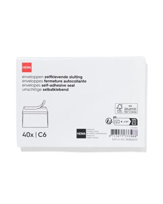 HEMA Enveloppen C6 - 40 stuks (wit)
