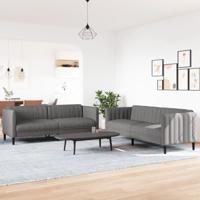 2-delige Loungeset stof taupe - thumbnail