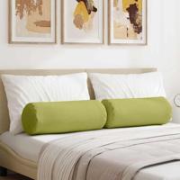 Bolster Kussens 2 pcs Lichtgroen 25 x 70 cm Stof - thumbnail