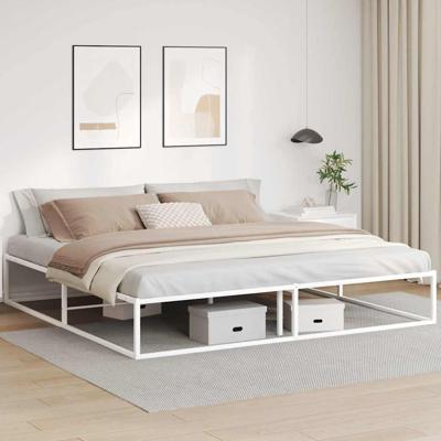 Bedframe zonder matras 200x200 cm wit Bedframe zonder matras 200x200 cm wit