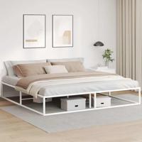 Bedframe zonder matras 200x200 cm wit - thumbnail