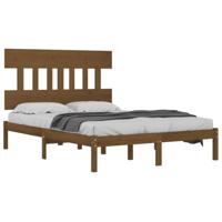 Bedframe massief hout honingbruin 200x200 cm - thumbnail