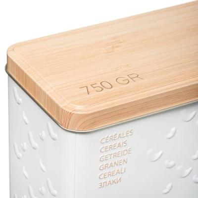 Multi-functionele Kist Nature Scandi Metaal Wit 750 g