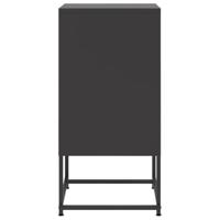 Nachtkastjes 2 st 36x39x78 cm staal zwart - thumbnail