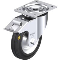 Blickle L-RD 162R-FI Zwenkwiel met rem Wieldiameter: 160 mm Draagvermogen (max.): 225 kg 1 stuk(s) - thumbnail