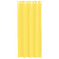 Gordijnen voile met doorvoertules 2 st geel - thumbnail