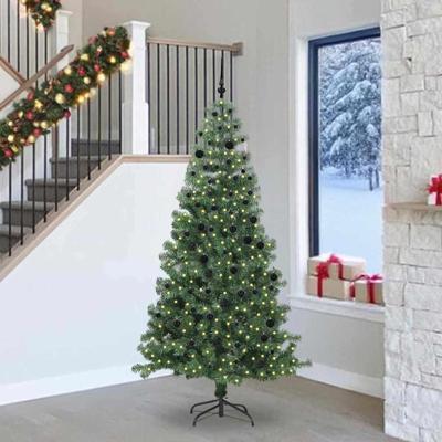 VidaXL Kerstboom met 300 led met standaard groen 240 cm pvc VidaXL Kerstboom met 300 led met standaard groen 240 cm pvc