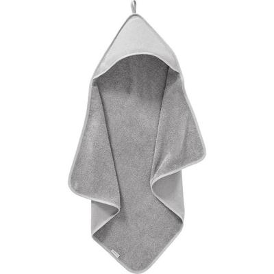 Cottonbaby badcape diamantwafel 75 x 75 cm grijs Cottonbaby badcape diamantwafel 75 x 75 cm grijs