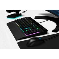 Gaming Keyboard Corsair K55 RGB PRO Zwart Qwerty Spaans - thumbnail