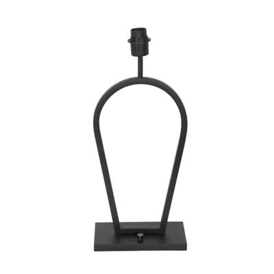 Steinhauer Zwarte schemerlampStang met taupe velours kap - 3505ZW