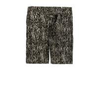 Garcia straight fit short met all over print zwart - thumbnail