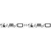 SpeaKa Professional SCART / Composite cinch TV, receiver Aansluitkabel [1x SCART-stekker - 3x Cinch-stekker] 2.00 m Zwart - thumbnail