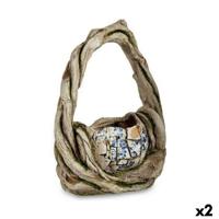 Decoratief tuinfiguur Ibergarden Polyresin Vaas 17 x 44 x 34,5 cm (2 Stuks) - thumbnail