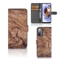 Motorola Moto G31 | G41 | Book Style Case | Tree Trunk | Portemonnee hoesje - thumbnail