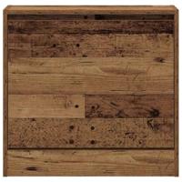 VidaXL Schoenenkast met plank oudhout 60 x 21 x 57 cm bewerkt hout - thumbnail