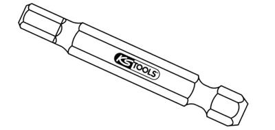 KS Tools 911.2810 Inbus-bit Speciaal staal Vernikkeld E 6.3 5 stuk(s)