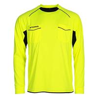 Stanno 429003 Bergamo Referee Shirt l.m. - Neon Yellow-Black - XS - thumbnail