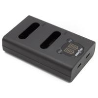 ChiliPower Olympus Li-90B / Li-92B dubbellader voor 2 camera accu's (tegelijk) - thumbnail