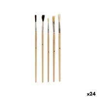 Penselen Pincello Bruin Grijs Hout Metaal (24 Stuks) - thumbnail
