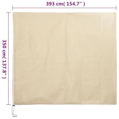 Plantenhoezen met ritssluiting 10 st 70 g/m² 3,93x3,5 m