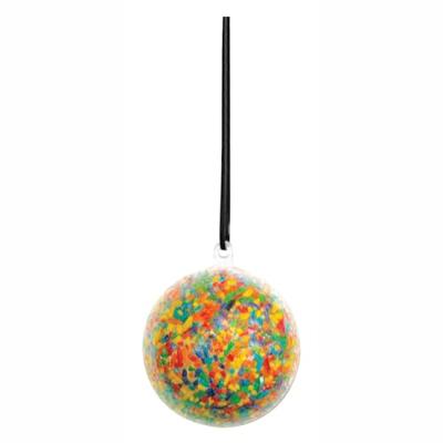 Colorations - vulbaar ornament transparante bal, set van 12 Colorations - vulbaar ornament transparante bal, set van 12