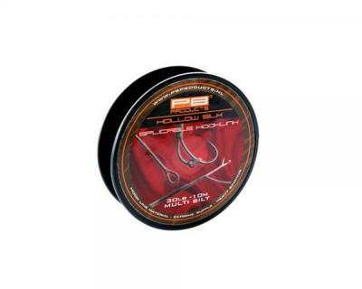 PB Hollow Silk Splicable Hooklink 30 lbs Multi 10m Silt