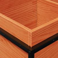 Plantenbak 80x40x50 cm massief grenenhout wasbruin - thumbnail