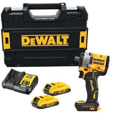 DeWALT DCF922D2T Accu slagmoersleutel 406Nm 1/2" borgpin 18V XR 2.0Ah in TSTAK