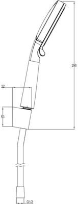 Saqu Eurotrend badset met 3 straalsoorten geborsteld koper