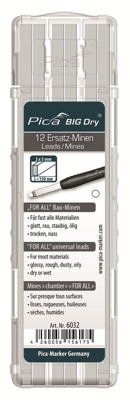 Pica Vullingen-set | 12x wit | universeel 12 stiften/set | 1 stuk - 6032 6032