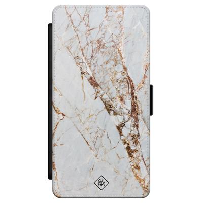Samsung Galaxy S21 flipcase - Marmer goud Samsung Galaxy S21 flipcase - Marmer goud