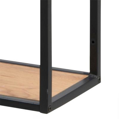 Bendt Hangend Wandrek 'Holger' Hout / metaal 4-laags asymmetrisch, 91 x 75 cm Bendt Hangend Wandrek 'Holger' Hout / metaal 4-laags asymmetrisch, 91 x 75 cm