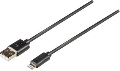 Sync and Charge-Kabel | Apple Lightning 8-Pins Male - USB-A Male | 1,0 m | Zwart