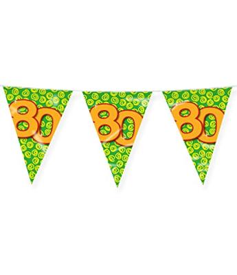 Happy Verjaardag Vlaggenlijn 80 Jaar (10m)