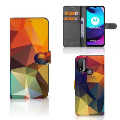 Motorola Moto E20 | E30 | E40 | Book Case | Polygon Color