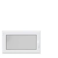 Kelderraam "RISOR" 100x50 cm draai-kiep DIN links wit - thumbnail