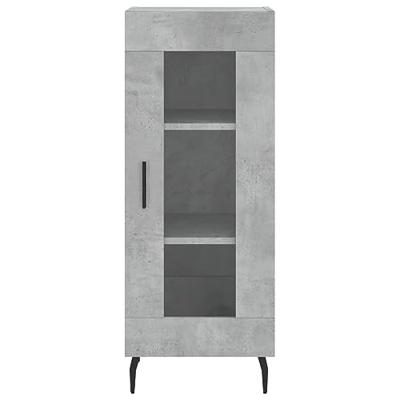 Dressoir 34,5x34x90 cm bewerkt hout betongrijs