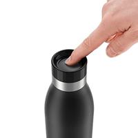 Emsa N3110100 Bludrop Basic Isoleerdrinkfles 0.5L Zwart - thumbnail