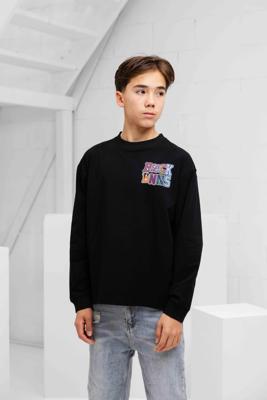 Black Bananas Dribble Longsleeve T-Shirt Kids Zwart - Maat 128 - Kleur: Zwart | Soccerfanshop