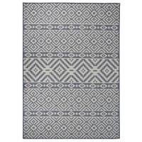 VidaXL Buitenkleed met patroon platgeweven 120x170 cm blauw - thumbnail