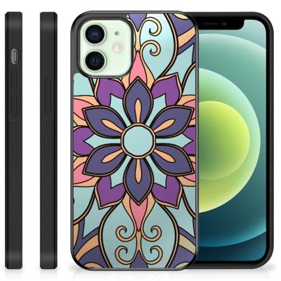 iPhone 12 Mini Skin Case Purple Flower