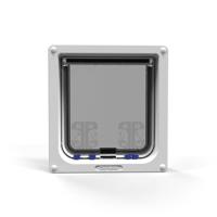 Cat Mate kattenluik groot met vierwegsluiting 50mm wit - thumbnail