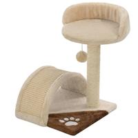 VidaXL Kattenkrabpaal met sisal krabpaal 40 cm beige en bruin - thumbnail