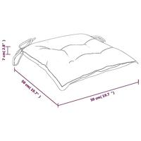 Stoelkussens 6 st 50x50x7 cm stof meerkleurig - thumbnail