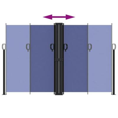 VidaXL Windscherm uittrekbaar 160x1000 cm blauw